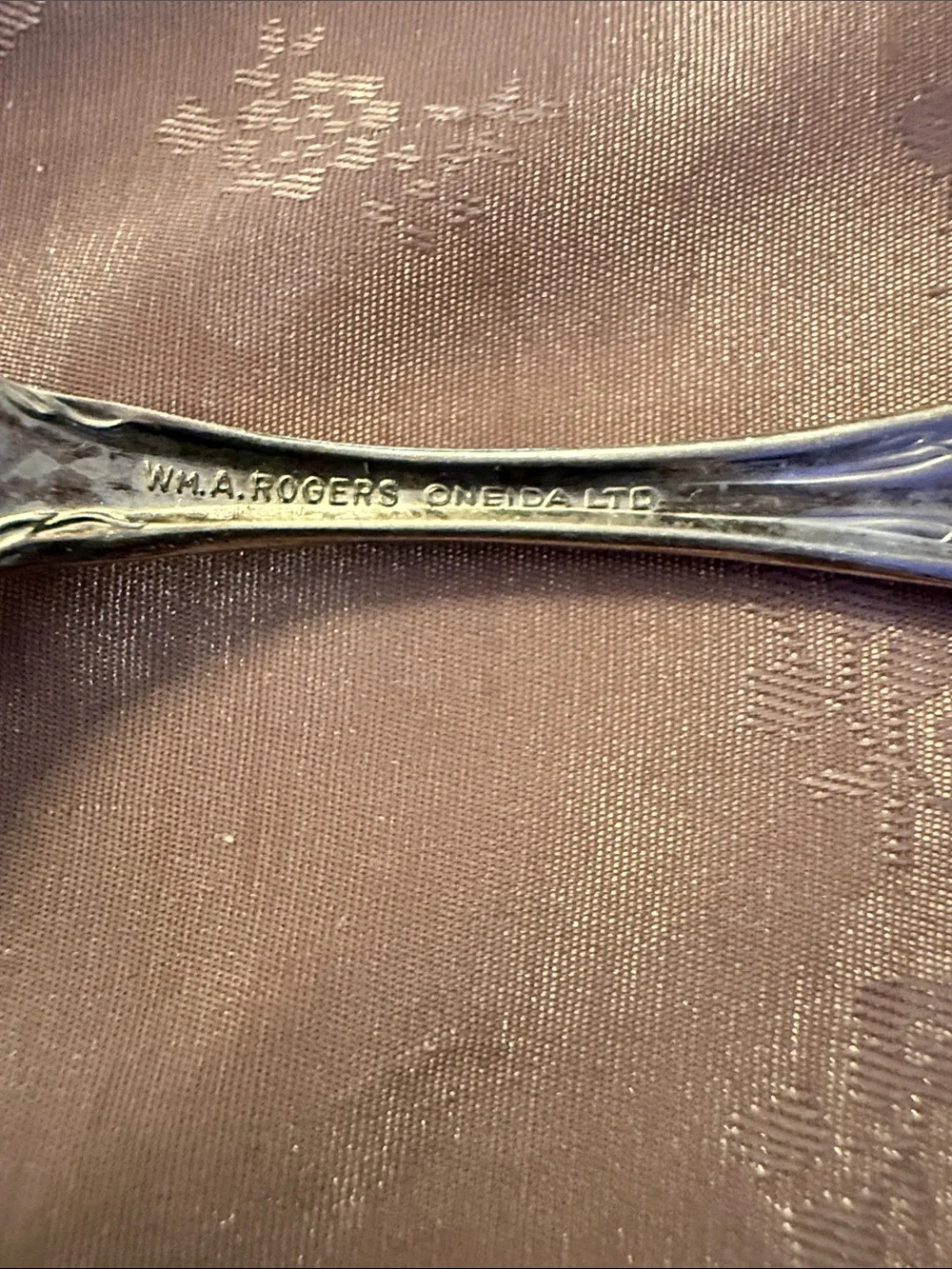 Mini Silver plated, vintage Ornate Handle  Fork
